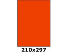 Étiquettes 210 x 297 orange vif 4030
