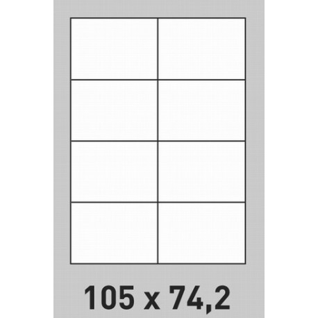 Étiquette 105 x 74.2 Coins Vifs par 500 3154