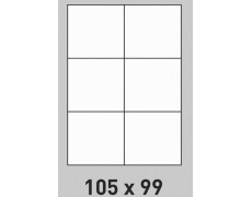 Étiquette 105 x 99 Coins Vifs par 500 2652