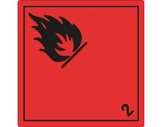 Étiquette Classe 2.1 Gaz Inflammables