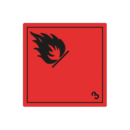 Étiquette Classe 3 Liquides Inflammables