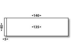 Étiquettes Affranchissement 5216 Long. 140 x Haut. 40 mm