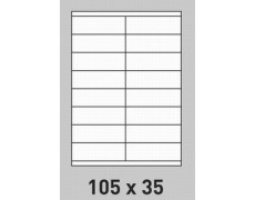 Étiquette 105 x 35 Coins Vifs par 200 0197