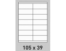 Étiquette 105 x 39 Coins Vifs par 100 0179