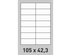 Étiquette 105 x 42.3 Coins Vifs par 100 1417