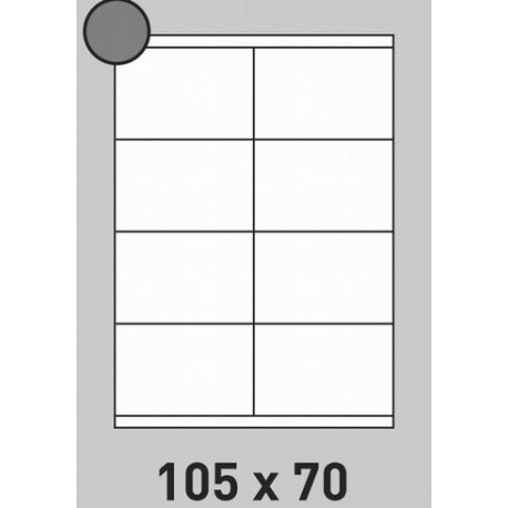 Étiquette 105 x 70 Coins Vifs par 100 0182