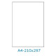 Étiquette 210 x 297  Polyester Blanc Mat  Adhésif BS5609
