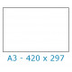 Étiquette 420 x 297 - Polyester Blanc Mat
