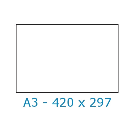 Étiquette 420 x 297 - Polyester Blanc Mat