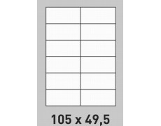  Étiquette 105 x 49.5 planche A4  adhésif permanent 