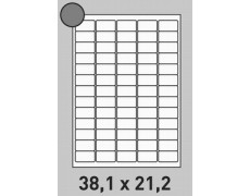 Planche A4 Étiquette 38.1 x 21.2