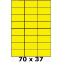 Étiquettes A4 adhésives permanent 70 x 37 jaune fluo 3160
