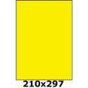 Étiquettes A4 adhésives permanent 210 x 297 jaune fluo 3394