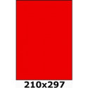 Étiquettes A4 adhésives permanent 210 x 297 rouge fluo 3395