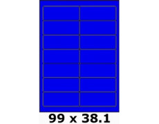 Étiquettes autocollantes 99 x 38.1 bleu vif