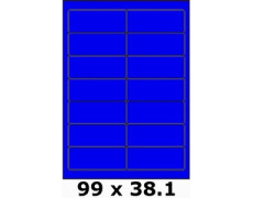 Étiquettes autocollantes 99 x 38.1 bleu vif