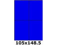 Étiquettes autocollantes 105 x 148.5 bleu vif