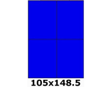 Étiquettes autocollantes 105 x 148.5 bleu vif