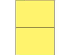Étiquettes autocollantes 210 x 148.5 jaune vif