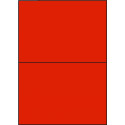 Étiquettes autocollantes 210 x 148.5 rouge vif
