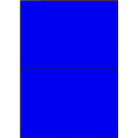 Étiquettes autocollantes 210 x 148.5 bleu vif