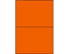 Étiquettes autocollantes 210 x 148.5 orange vif