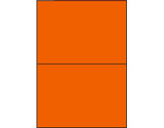 Étiquettes autocollantes 210 x 148.5 orange vif