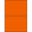 Étiquettes autocollantes 210 x 148.5 orange vif