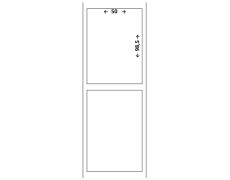 Étiquette Transfert Thermique Velin Blanc 50 x 98.5