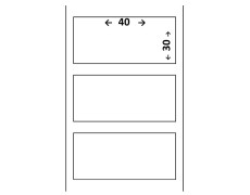 Étiquettes Logistique Thermique Direct Blanc 40 x 30