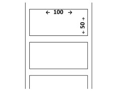 Étiquettes Logistique Thermique Direct Blanc 100 x 50