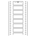 Étiquettes Adhésives sur Paravents avec Bandes Caroll Adhésif Enlevable 101 x 36.1