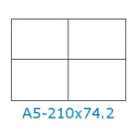 ÉTIQUETTES ADHÉSIVES ULTRA-RESISTANTES BS5609 105 x 74.2 sur A5 