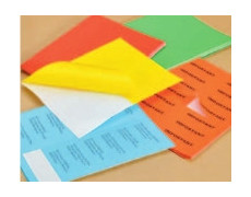 Étiquettes Adhésives sur Feuilles A4 Couleur Fluo Adhésif Permanent