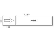 Étiquettes affranchissement 5218 simple 210 (155) x 39
