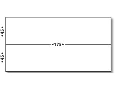 Étiquette affranchissement double 175 x (2 x 45)