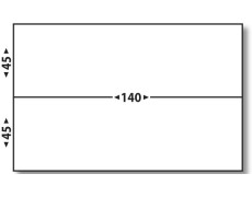 Étiquette affranchissement double 140 x (2 x 45)