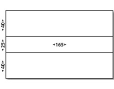 Étiquette affranchissement double 165 x (2 x 40) + 25