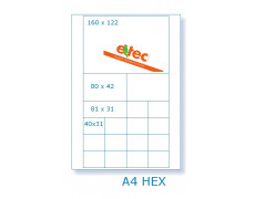 Étiquette A4 HEX