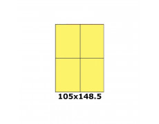 Étiquettes 105 x 148.5  fluo jaune 8733