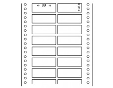 Étiquettes 89 x 48.8 - 2 de front 0101 
