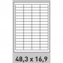  Étiquette 48.3 x 16.9 planche A4  adhésif permanent 1394