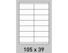  Étiquette 105 x 39  planche A4  adhésif permanent 