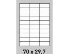  Étiquette 70 x 29.7 planche A4  adhésif permanent 0191